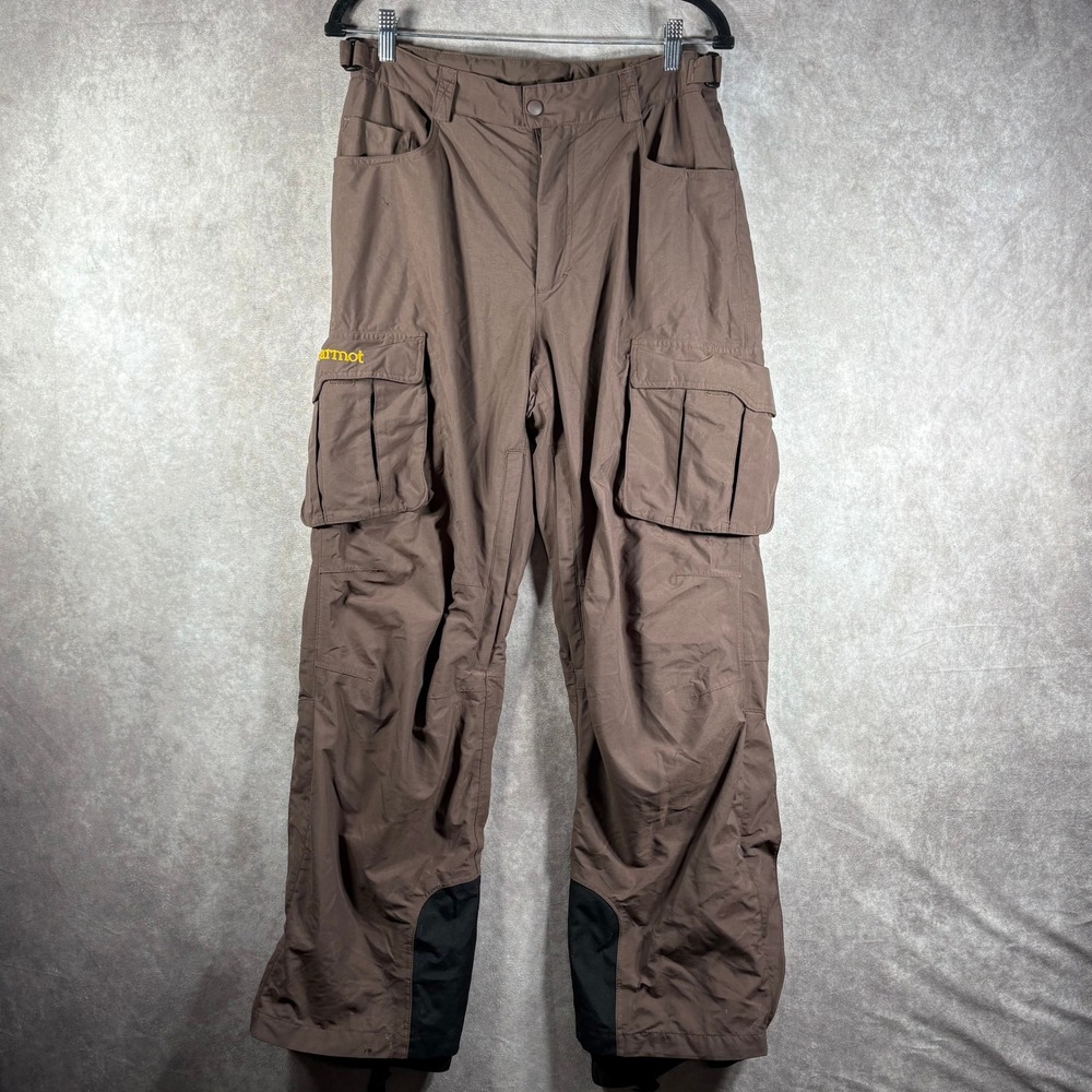 Marmot Snow Pants Mens S Brown Cargo Hiking Ski Snowboard Outdoor‎ Nylon Utility